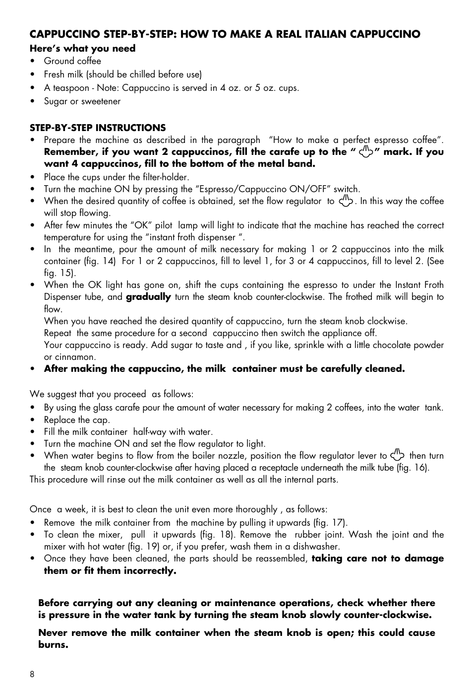 DeLonghi BCO80 User Manual | Page 8 / 15