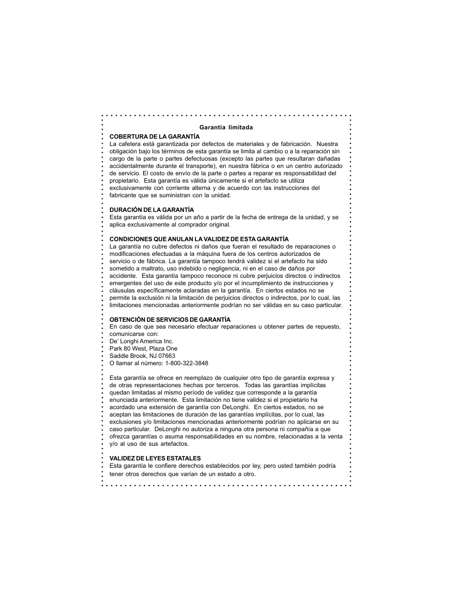 DeLonghi Coffee Makers User Manual | Page 36 / 38