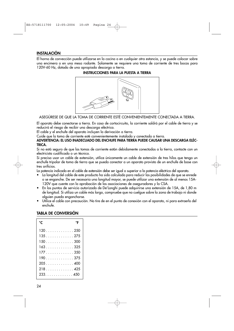 DeLonghi EO1200 Series User Manual | Page 13 / 46