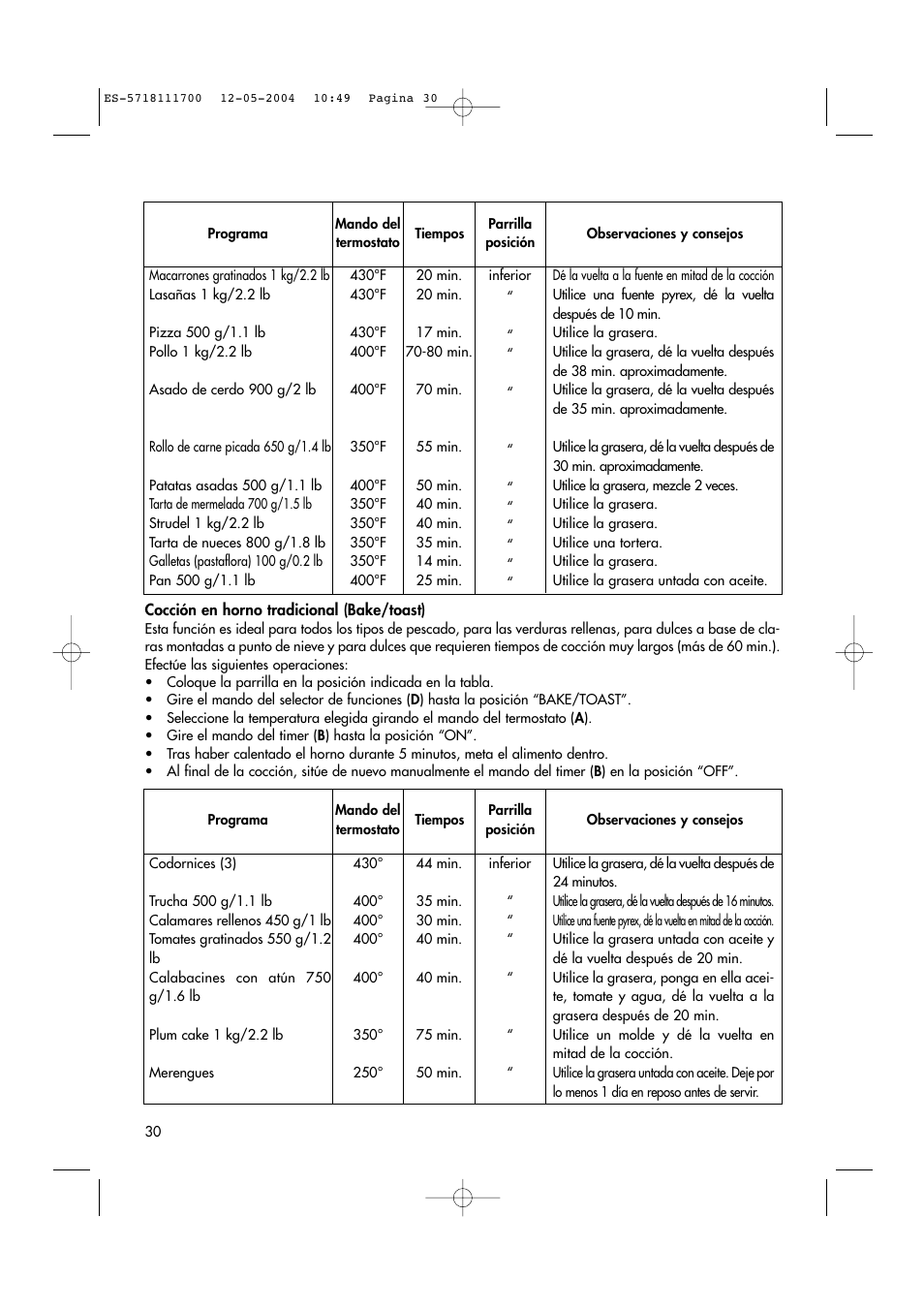 DeLonghi EO1200 Series User Manual | Page 19 / 46