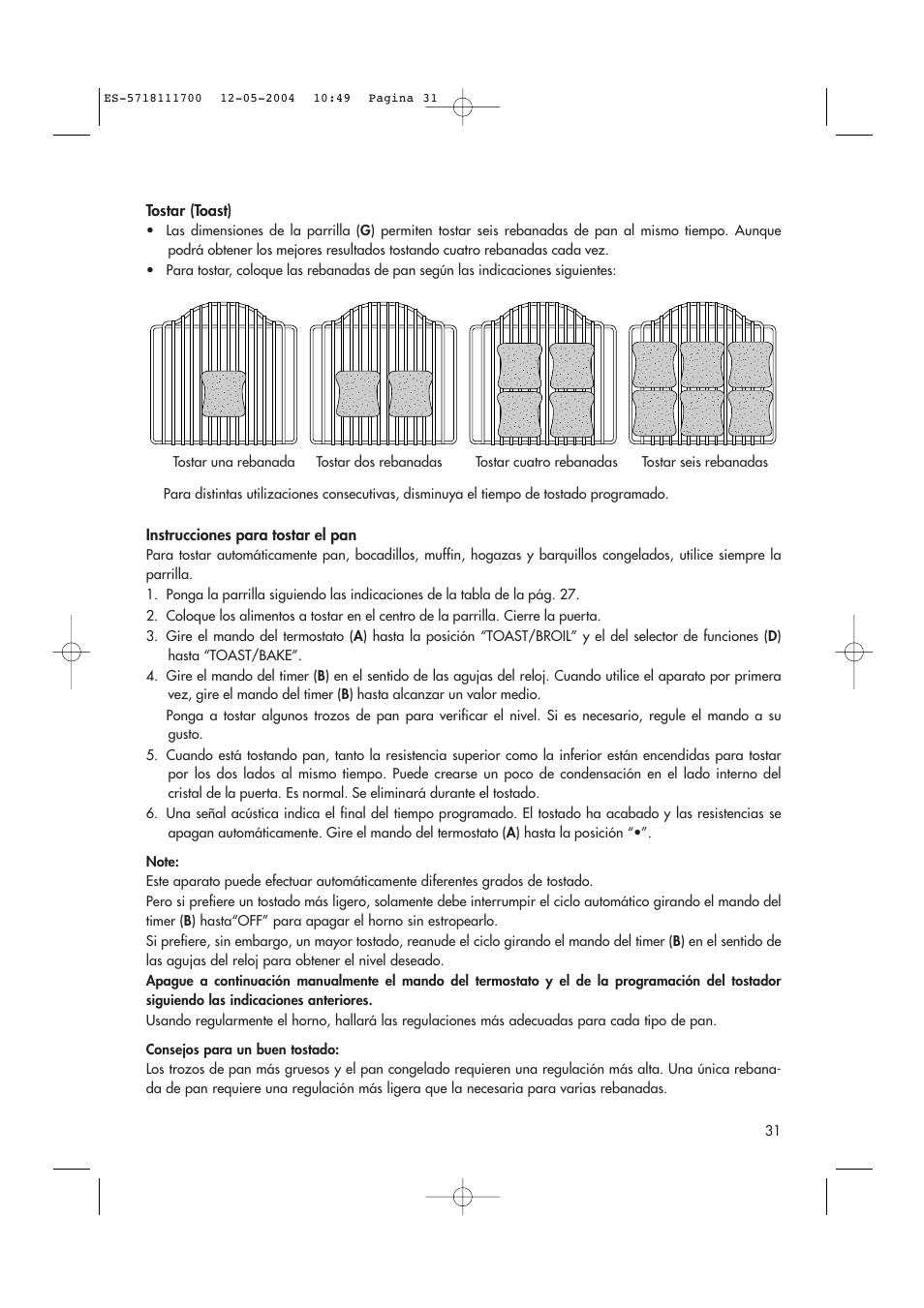 DeLonghi EO1200 Series User Manual | Page 20 / 46