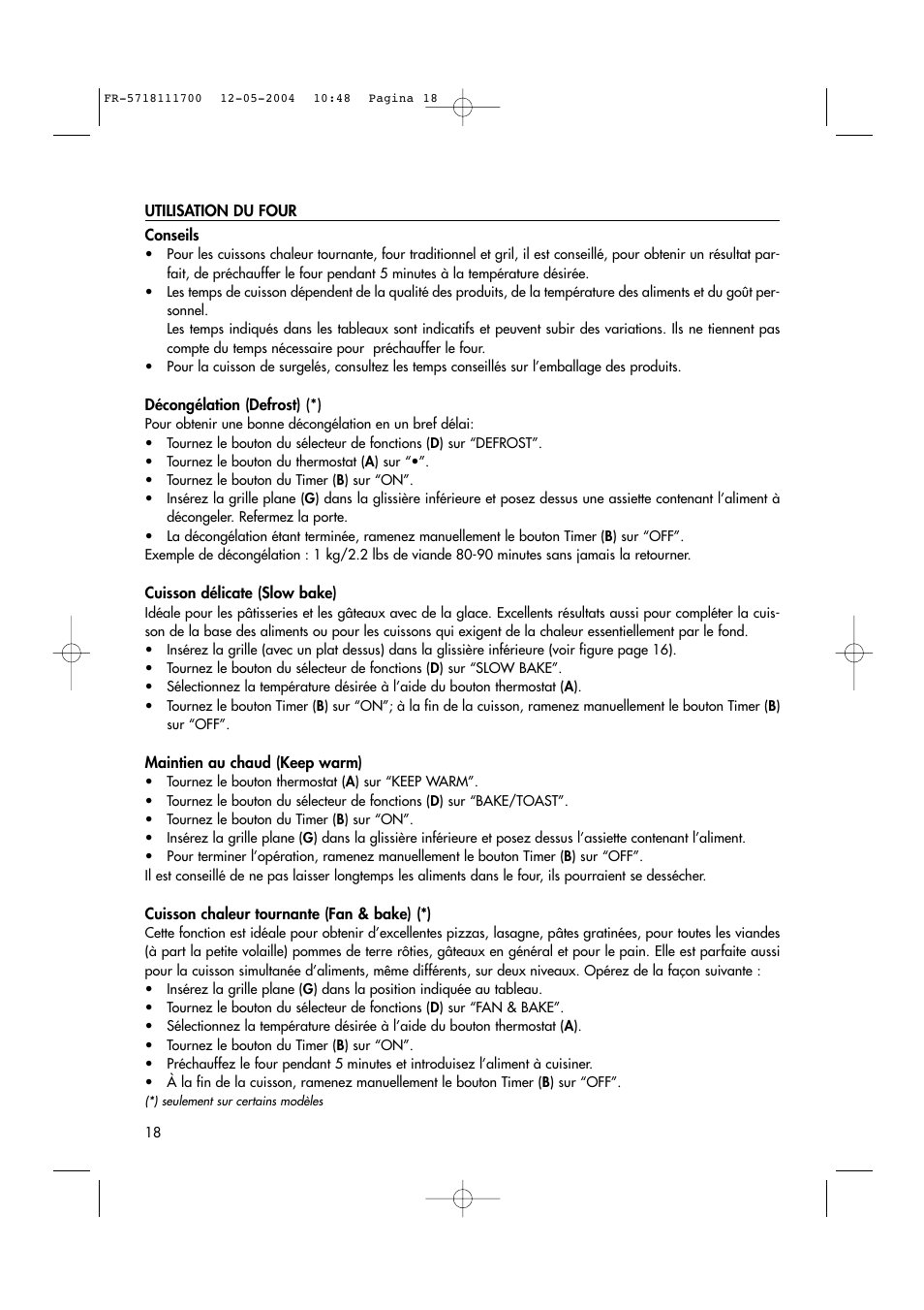 DeLonghi EO1200 Series User Manual | Page 29 / 46