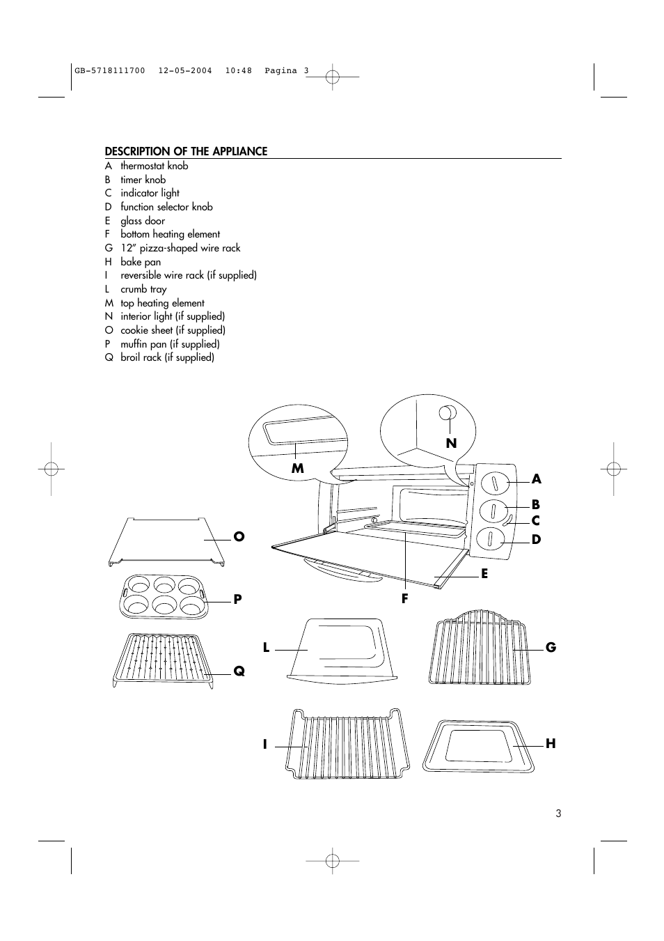 DeLonghi EO1200 Series User Manual | Page 3 / 46