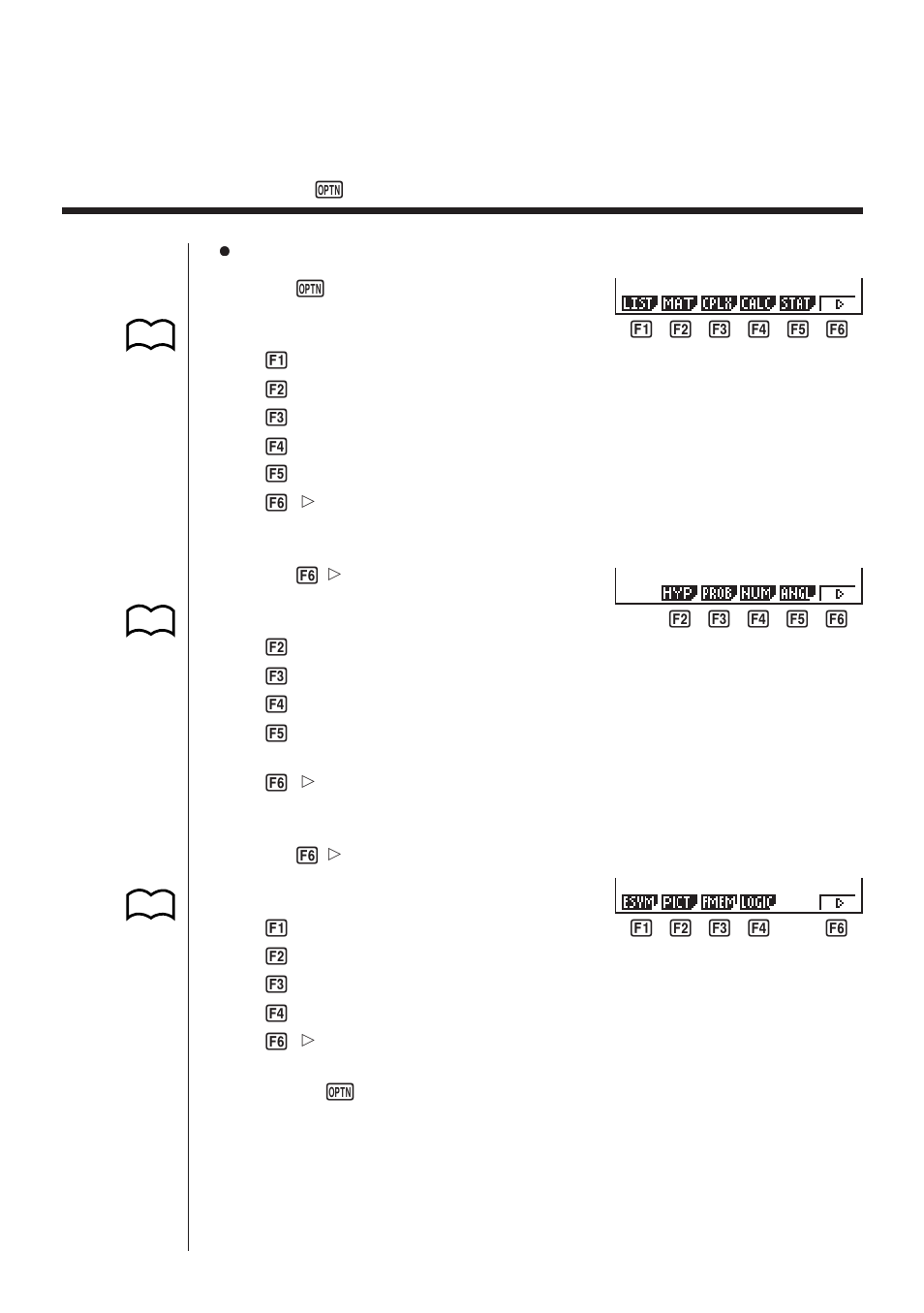 3 option (optn) menu | Casio fx-9750G Basic Operation User Manual | Page 17 / 29