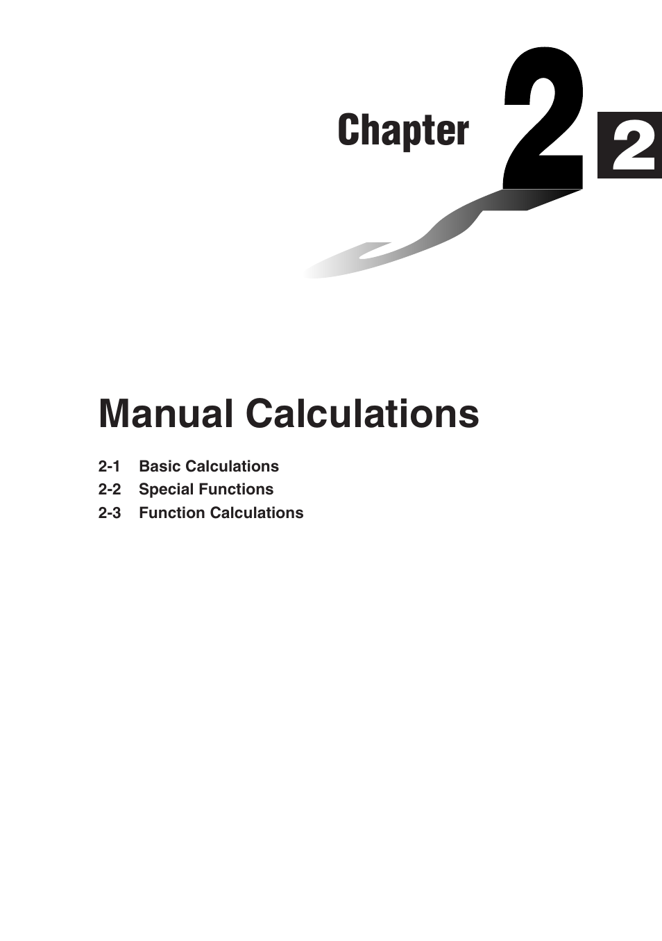 Casio fx-9750G Manual Calculations User Manual | 18 pages