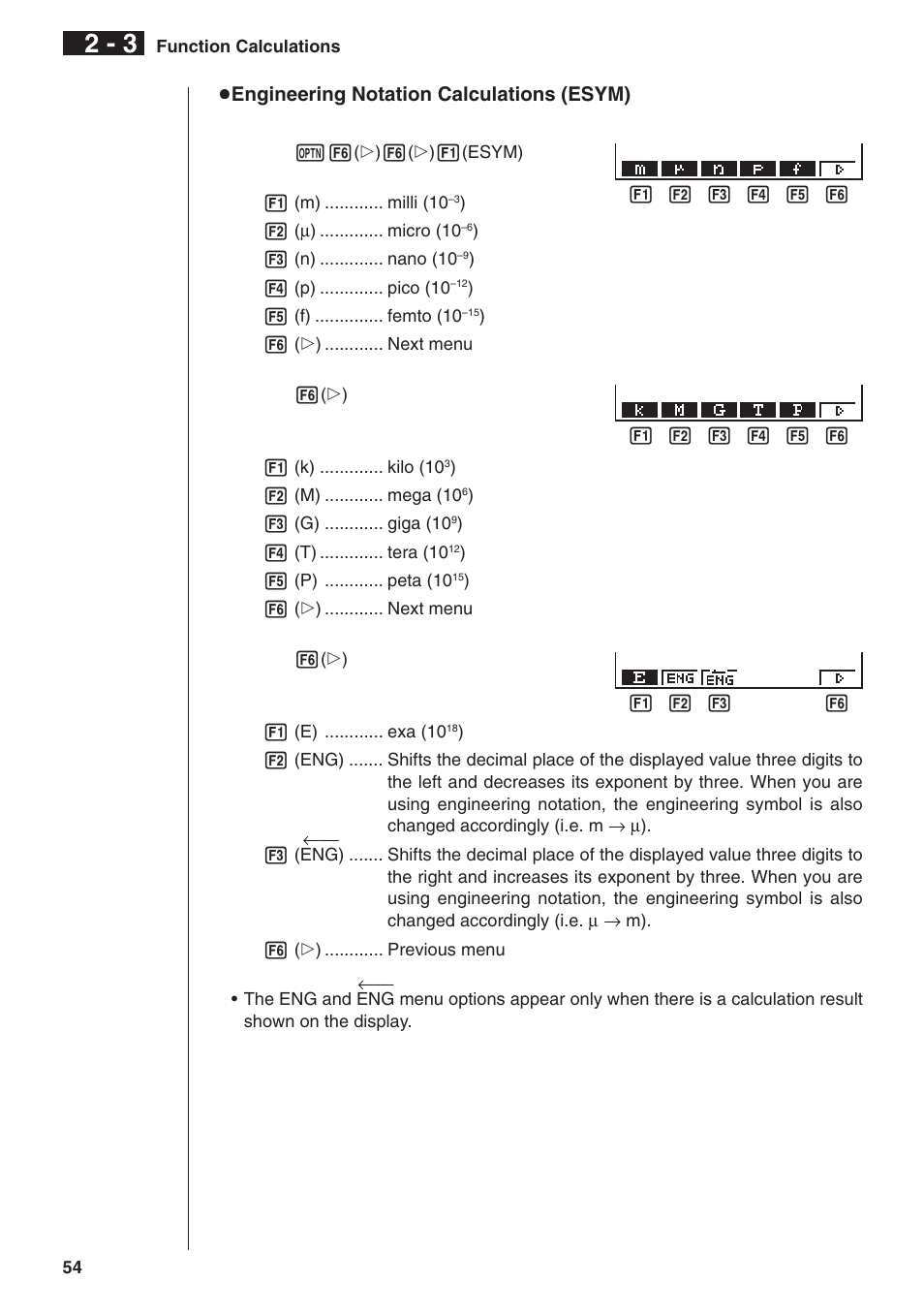 Casio fx-9750G Manual Calculations User Manual | Page 10 / 18