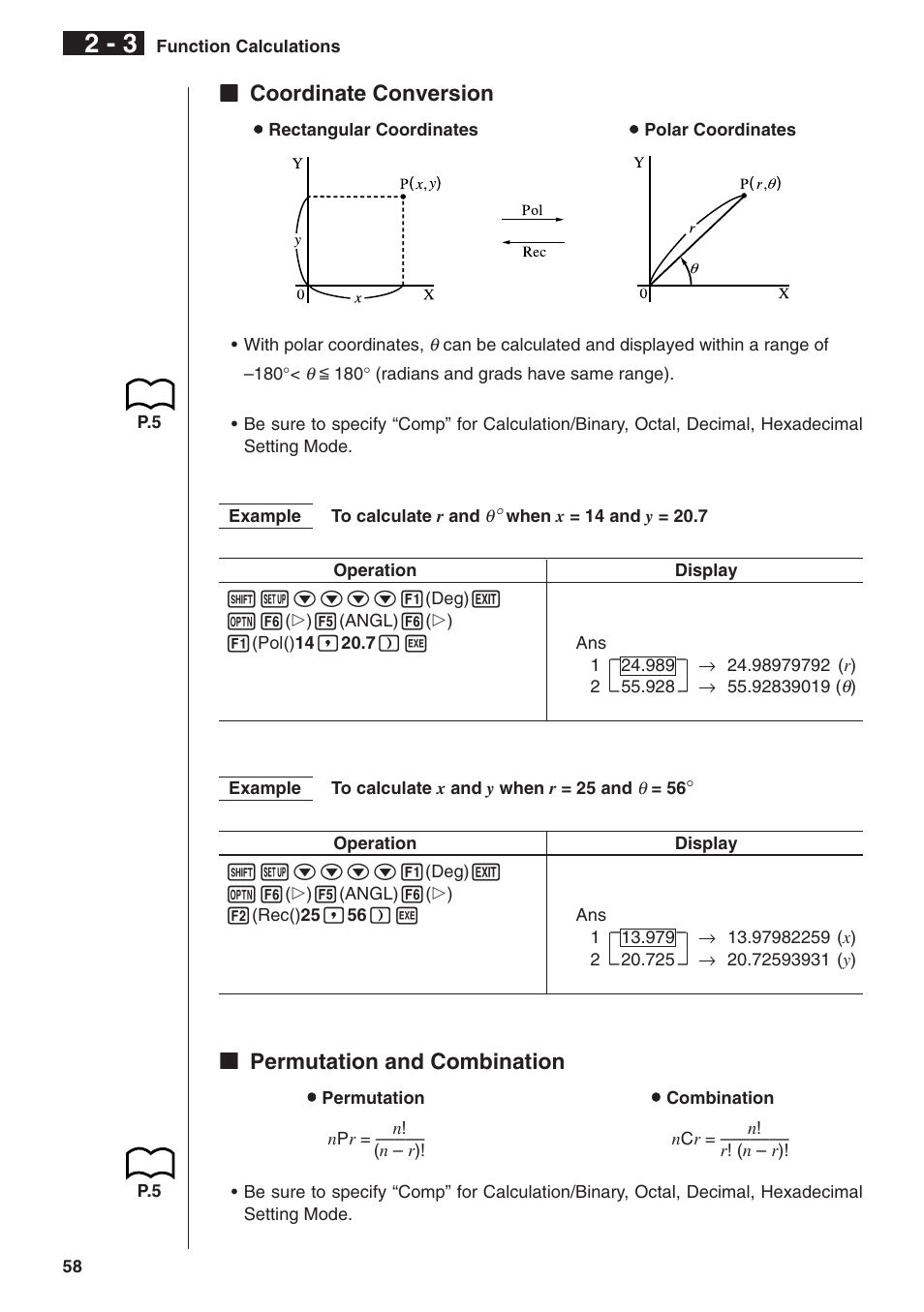 Casio fx-9750G Manual Calculations User Manual | Page 14 / 18