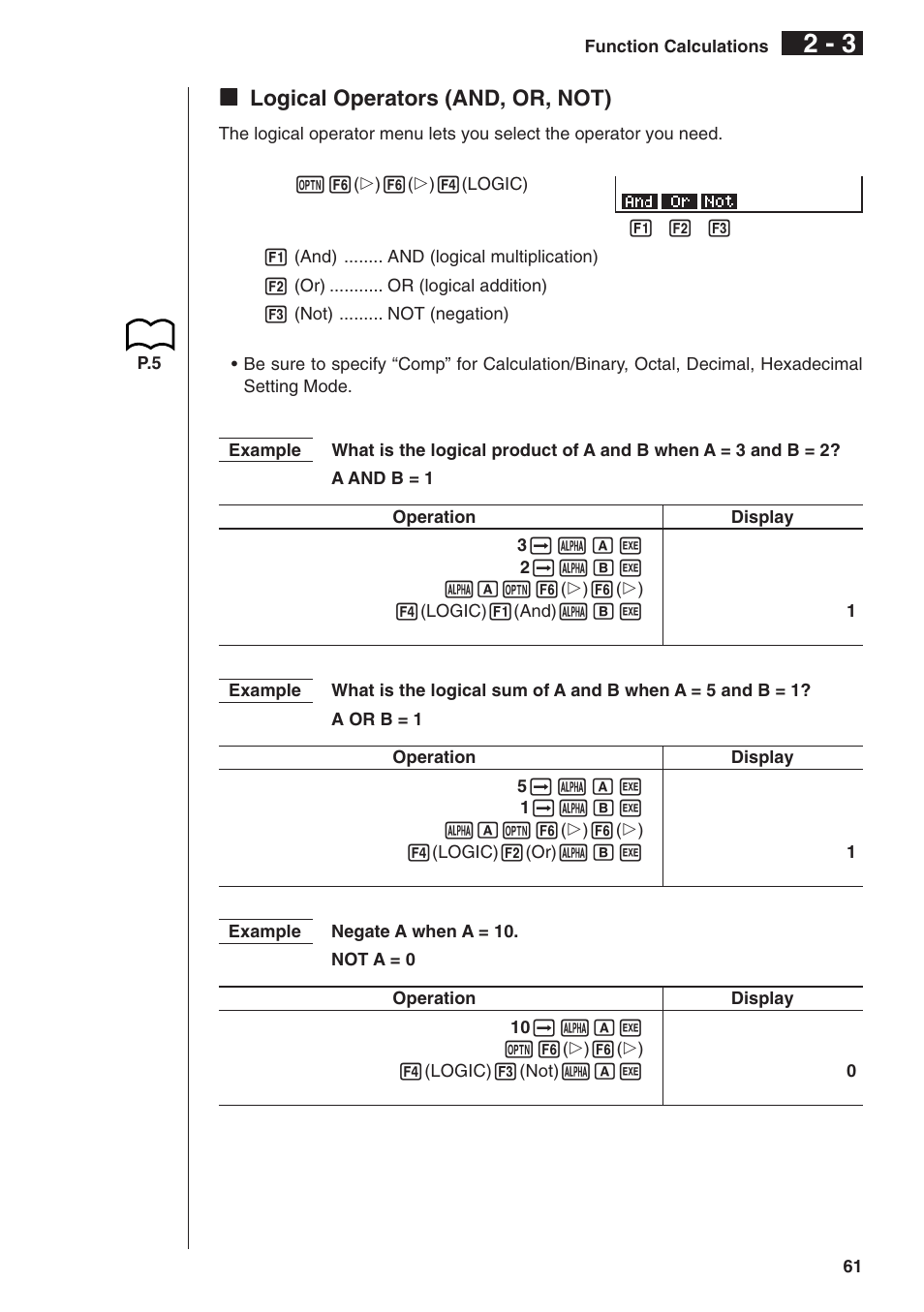 Casio fx-9750G Manual Calculations User Manual | Page 17 / 18