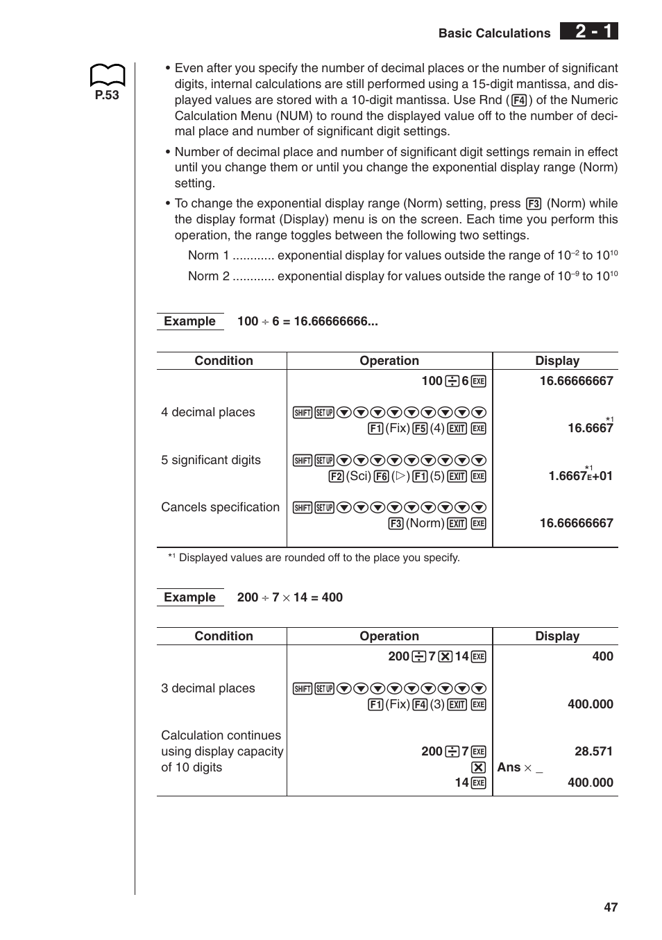 Casio fx-9750G Manual Calculations User Manual | Page 3 / 18
