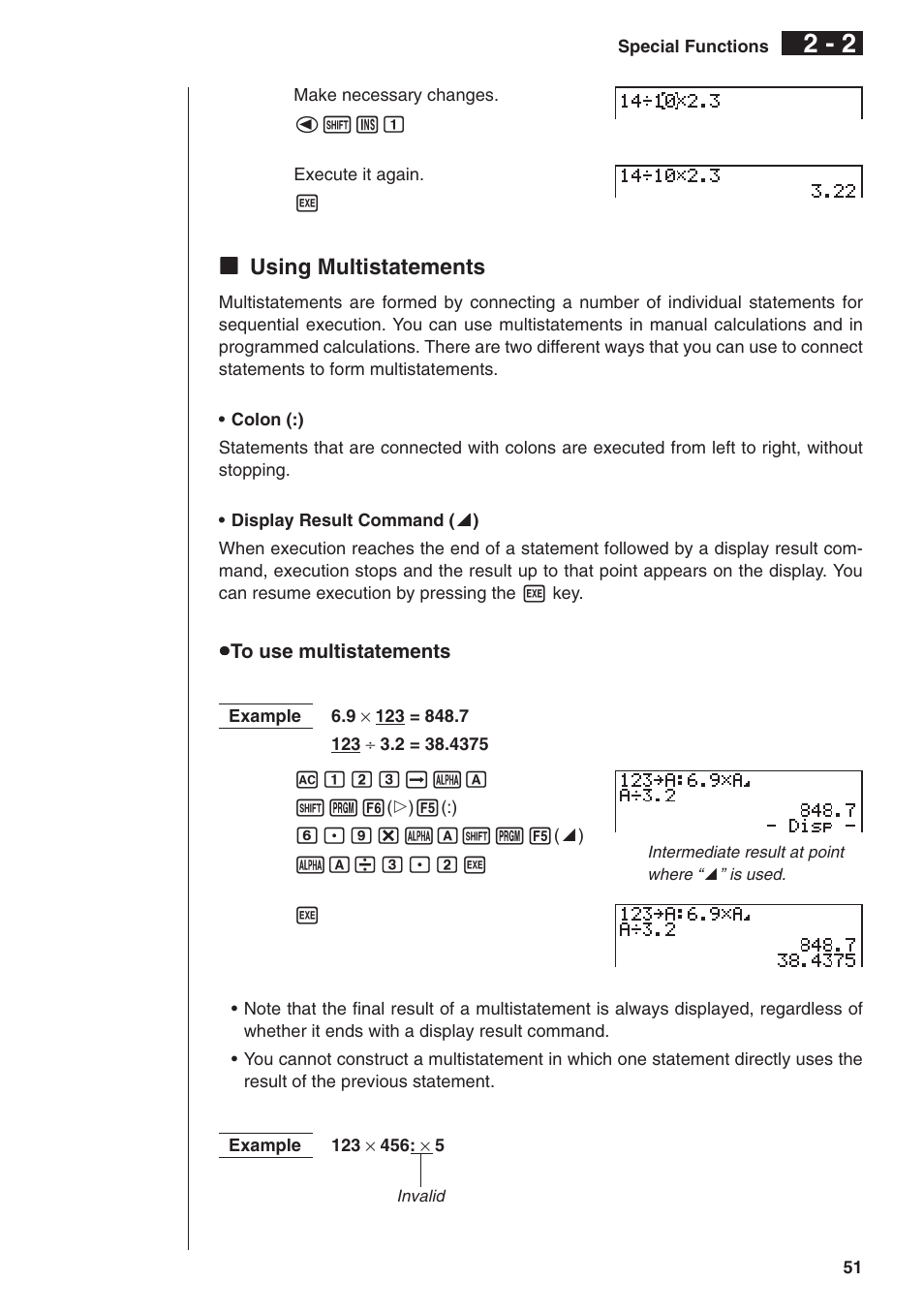 Casio fx-9750G Manual Calculations User Manual | Page 7 / 18
