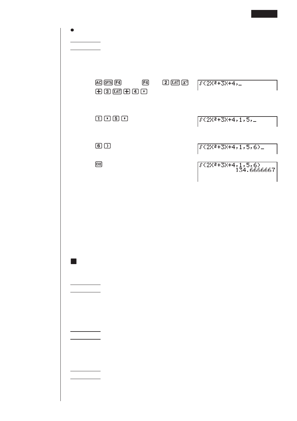 Casio fx-9750G Differential/Quadratic Differential, Integration, Value User Manual | Page 11 / 16