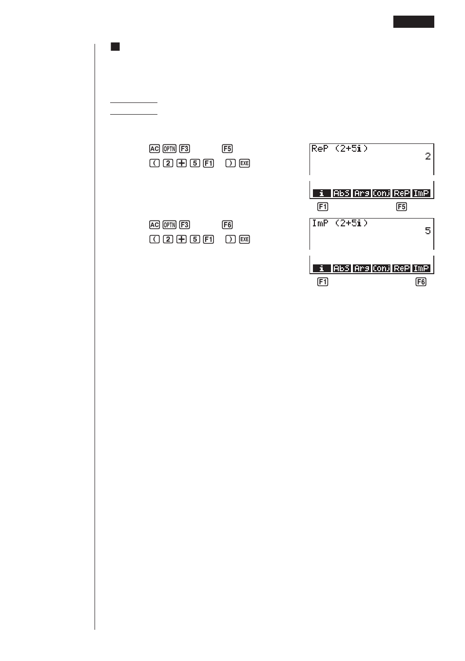 Casio fx-9750G Complex Numbers User Manual | Page 5 / 6
