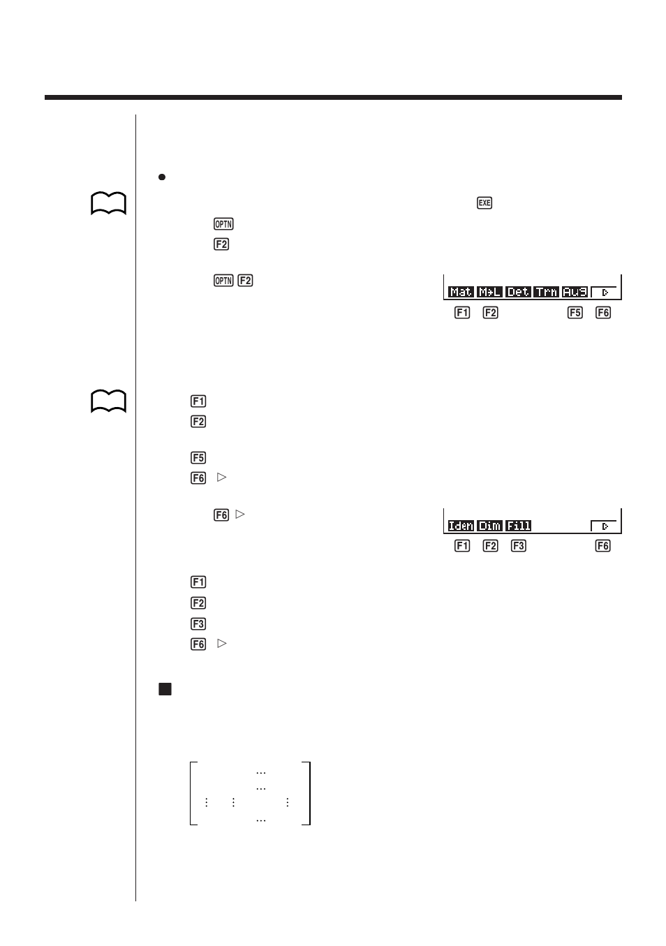 3 modifying matrices using matrix commands, Kmatrix data input format | Casio fx-9750G Matrix Calculations User Manual | Page 11 / 23