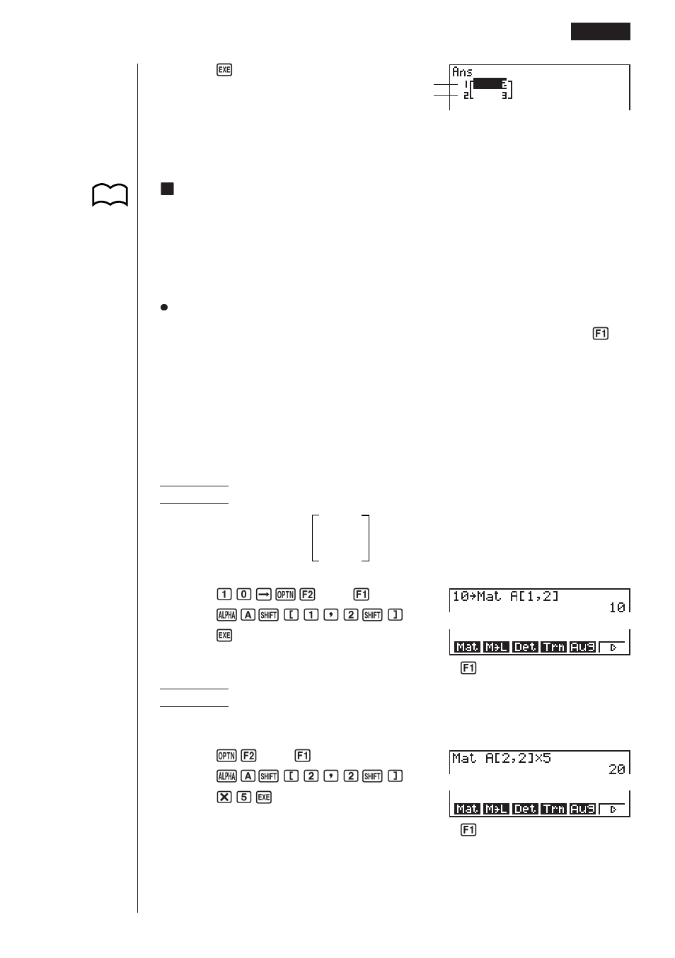 Casio fx-9750G Matrix Calculations User Manual | Page 13 / 23