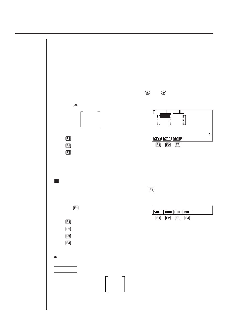 2 matrix cell operations | Casio fx-9750G Matrix Calculations User Manual | Page 5 / 23