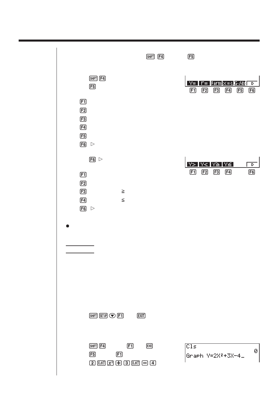 5 drawing graphs manually | Casio fx-9750G Graphing User Manual | Page 16 / 38