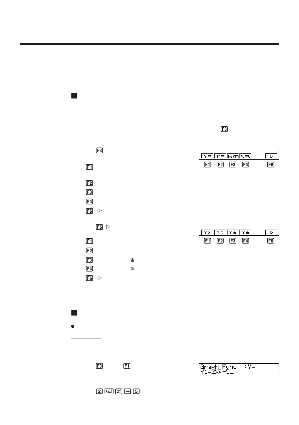 3 graph function operations | Casio fx-9750G Graphing User Manual | Page 8 / 38
