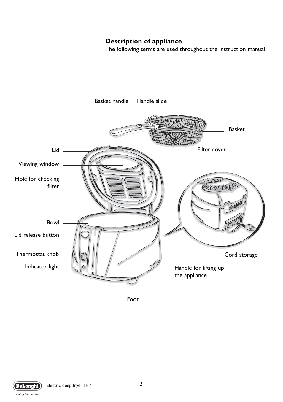 DeLonghi FRP User Manual | Page 2 / 12