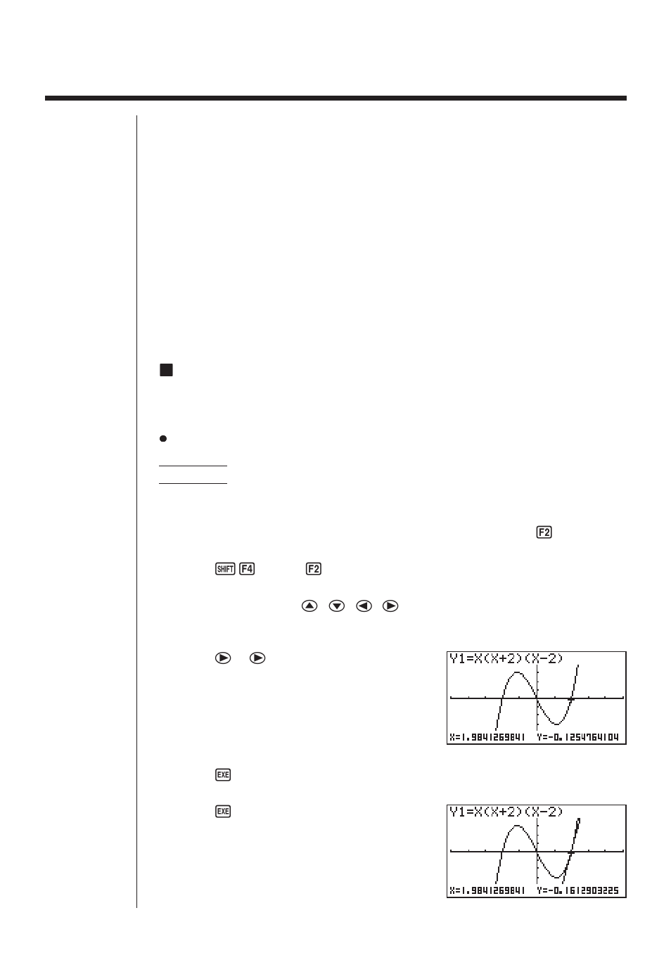 2 graphing with the sketch function | Casio fx-9750G Sketch Function User Manual | Page 4 / 16