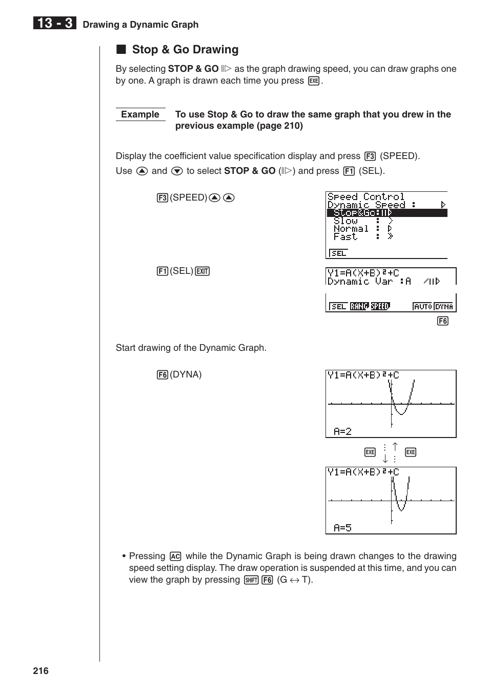 Casio fx-9750G Dynamic Graph User Manual | Page 10 / 16