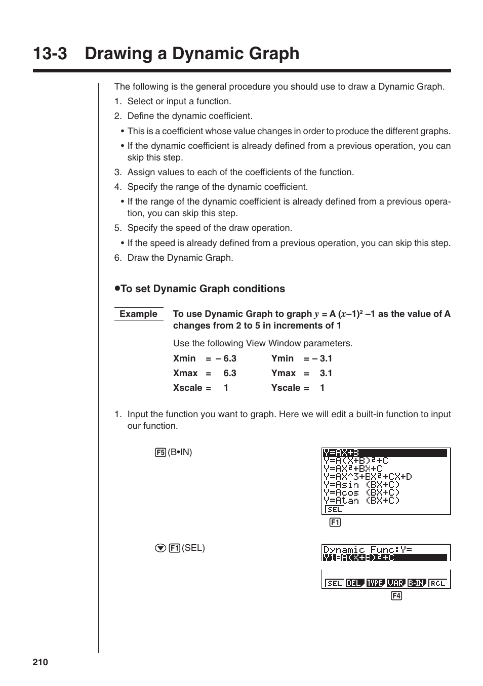 3 drawing a dynamic graph | Casio fx-9750G Dynamic Graph User Manual | Page 4 / 16