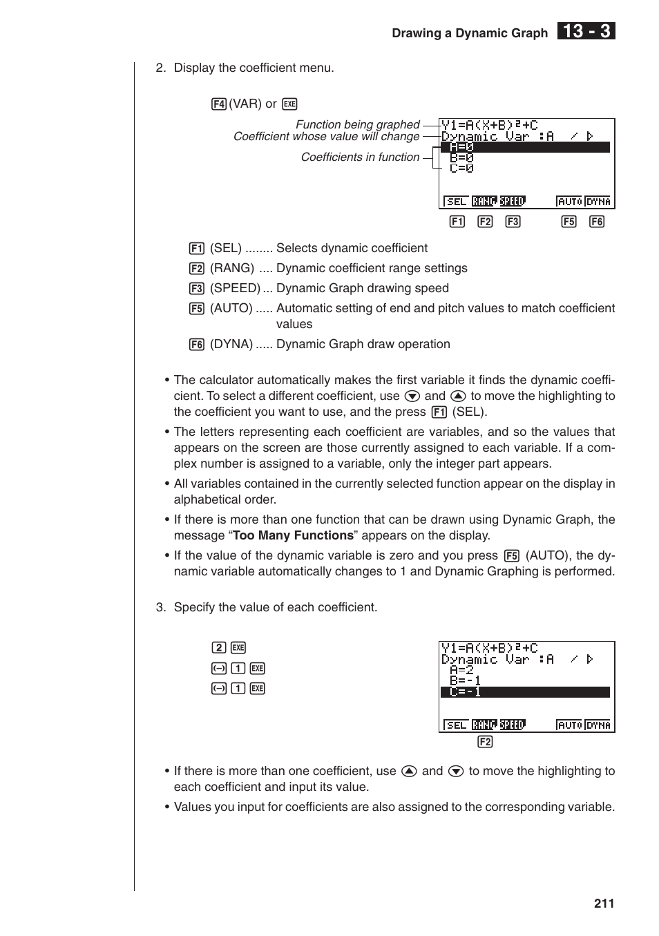 Casio fx-9750G Dynamic Graph User Manual | Page 5 / 16