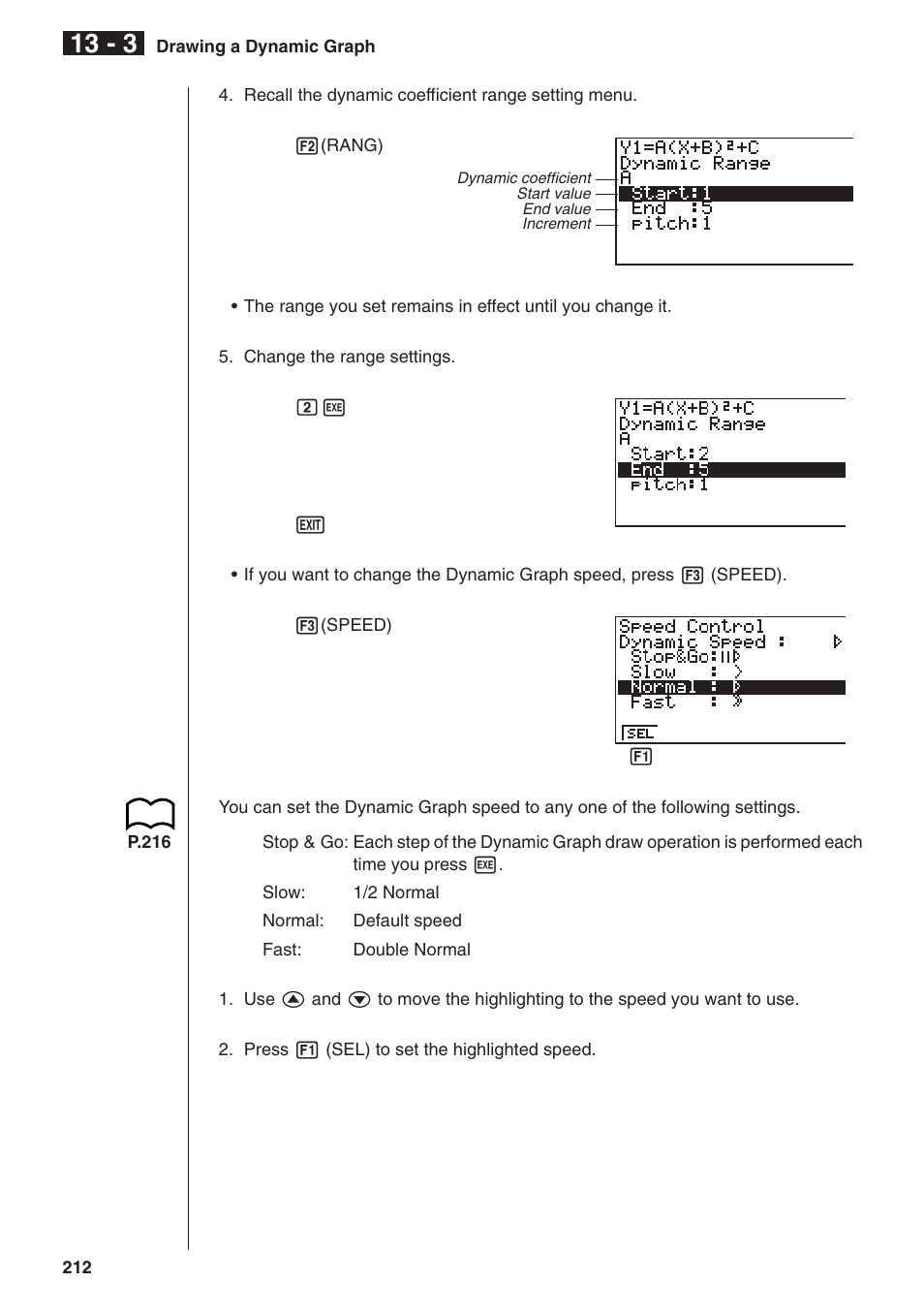 Casio fx-9750G Dynamic Graph User Manual | Page 6 / 16
