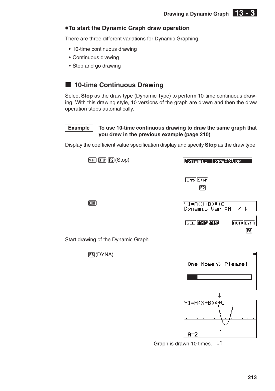 Casio fx-9750G Dynamic Graph User Manual | Page 7 / 16