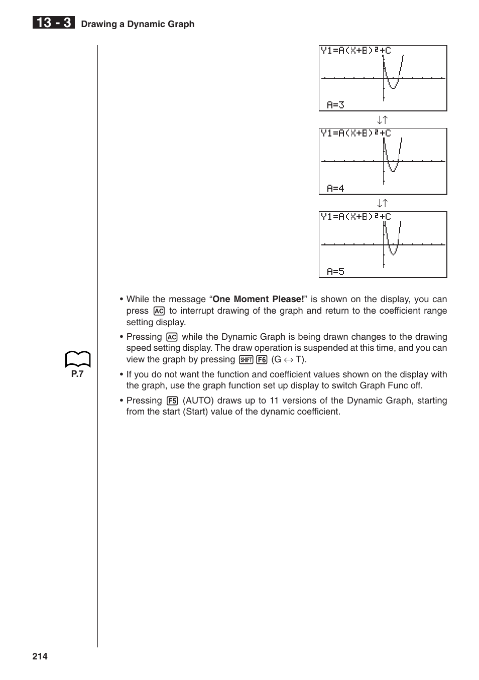 Casio fx-9750G Dynamic Graph User Manual | Page 8 / 16