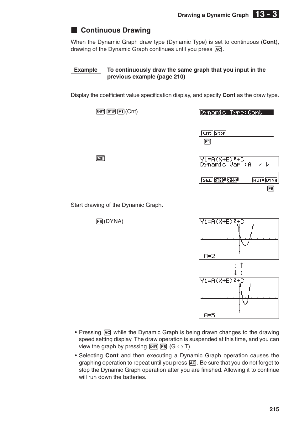 Casio fx-9750G Dynamic Graph User Manual | Page 9 / 16