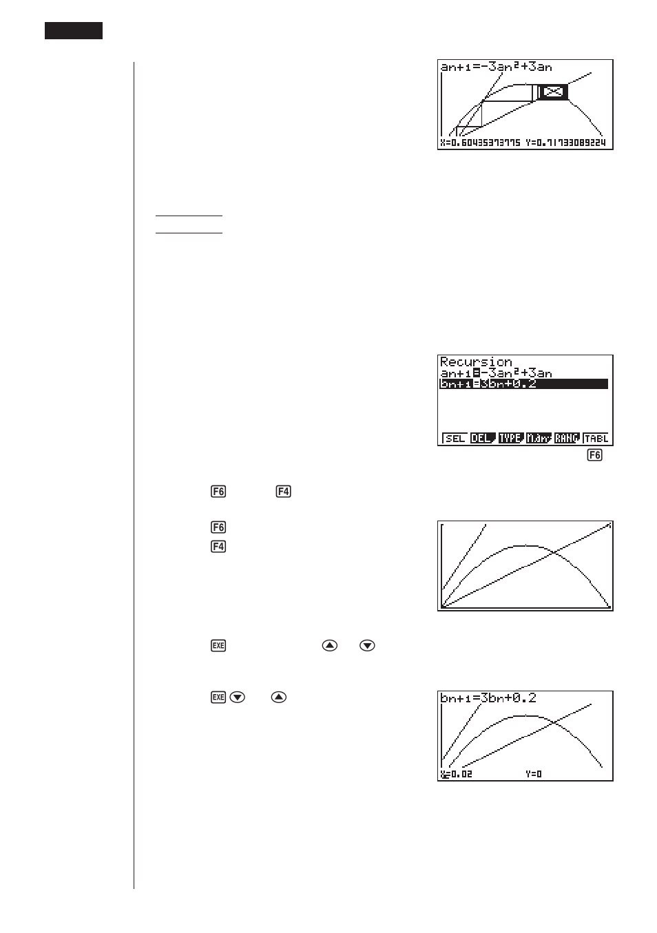 Casio fx-9750G Recursion Table and Graph User Manual | Page 12 / 13