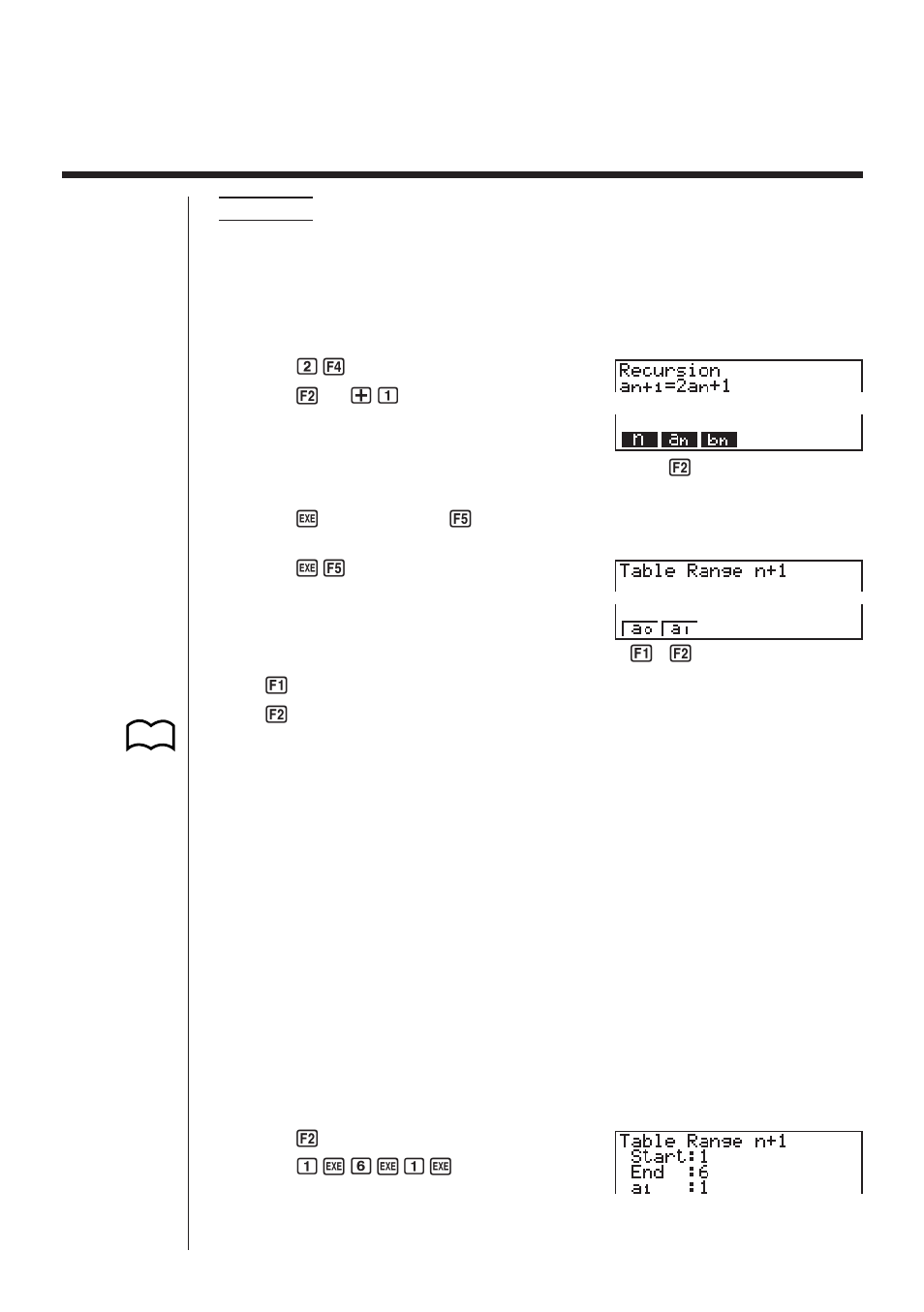 Casio fx-9750G Recursion Table and Graph User Manual | Page 3 / 13