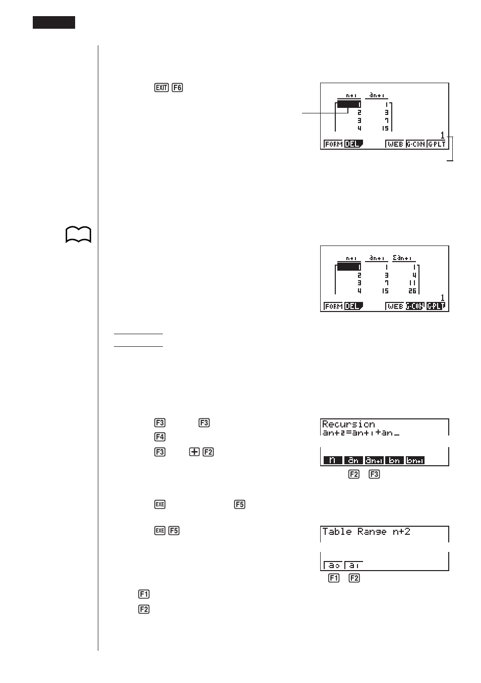 Casio fx-9750G Recursion Table and Graph User Manual | Page 4 / 13