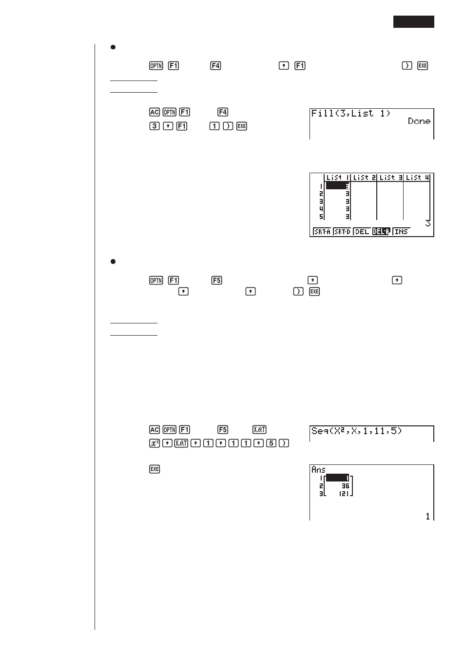 Casio fx-9750G List Function User Manual | Page 11 / 20