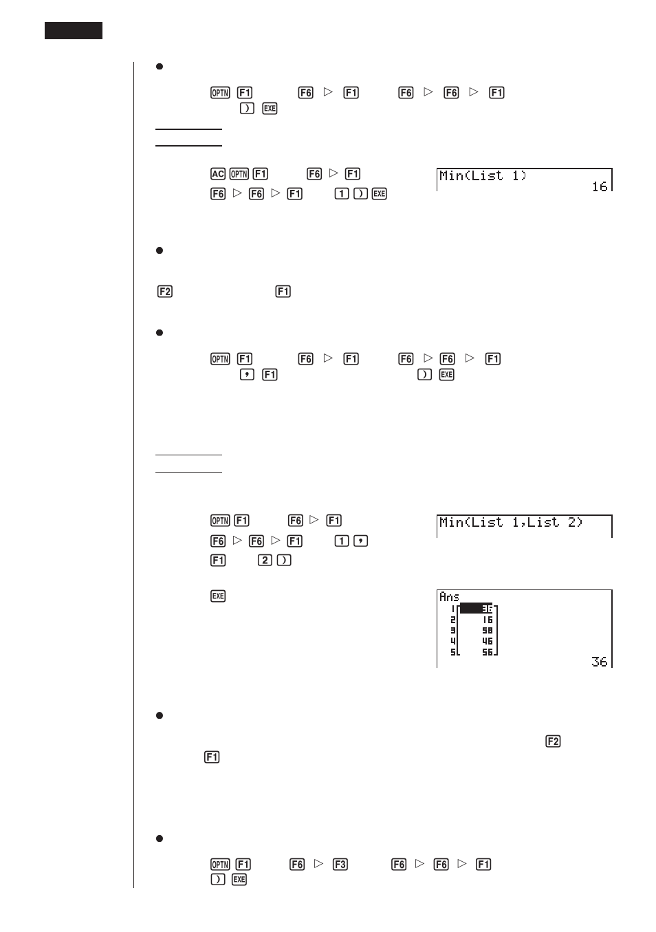 Casio fx-9750G List Function User Manual | Page 12 / 20