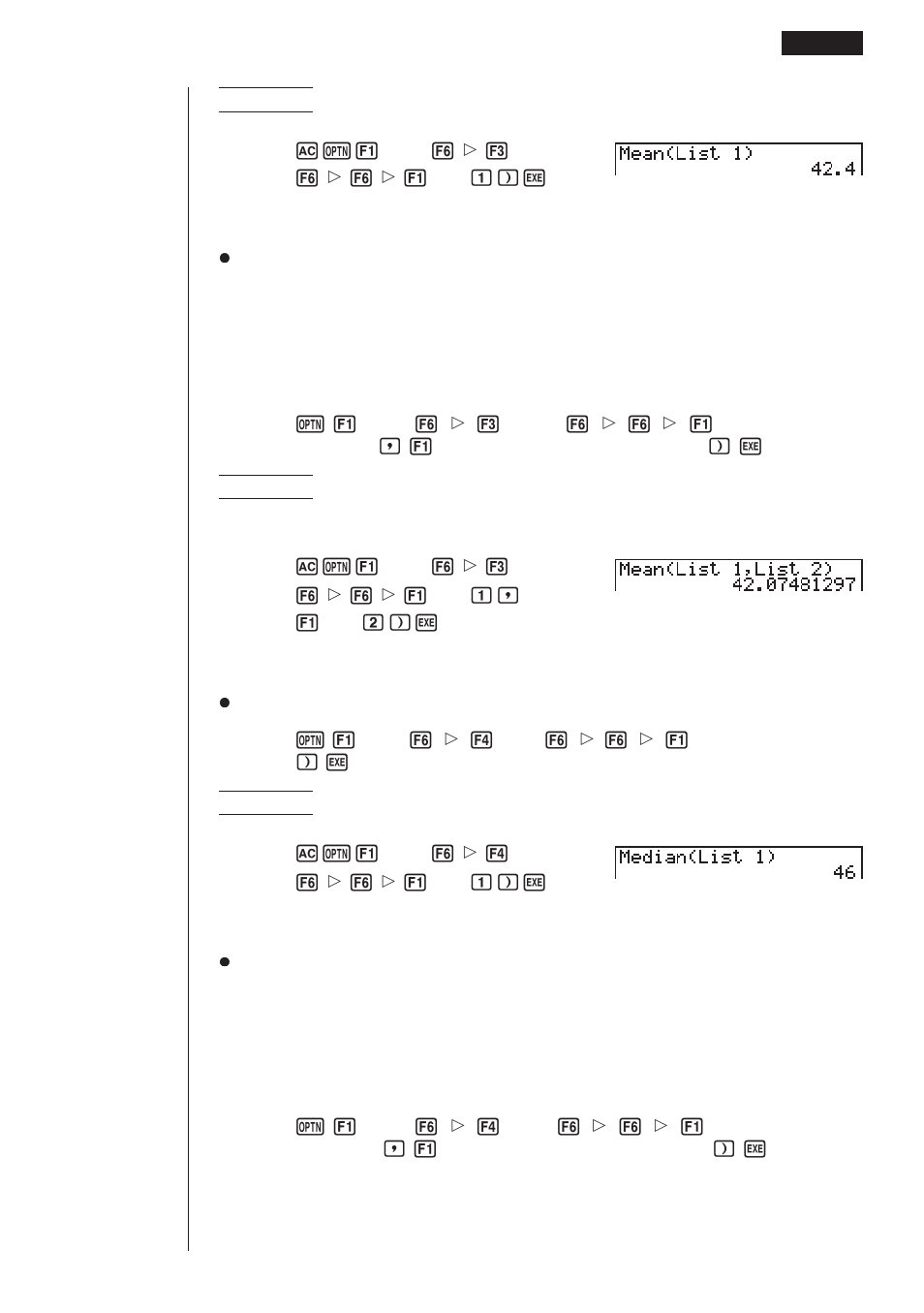Casio fx-9750G List Function User Manual | Page 13 / 20