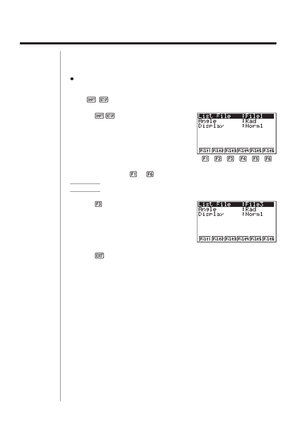 5 switching between list files | Casio fx-9750G List Function User Manual | Page 20 / 20