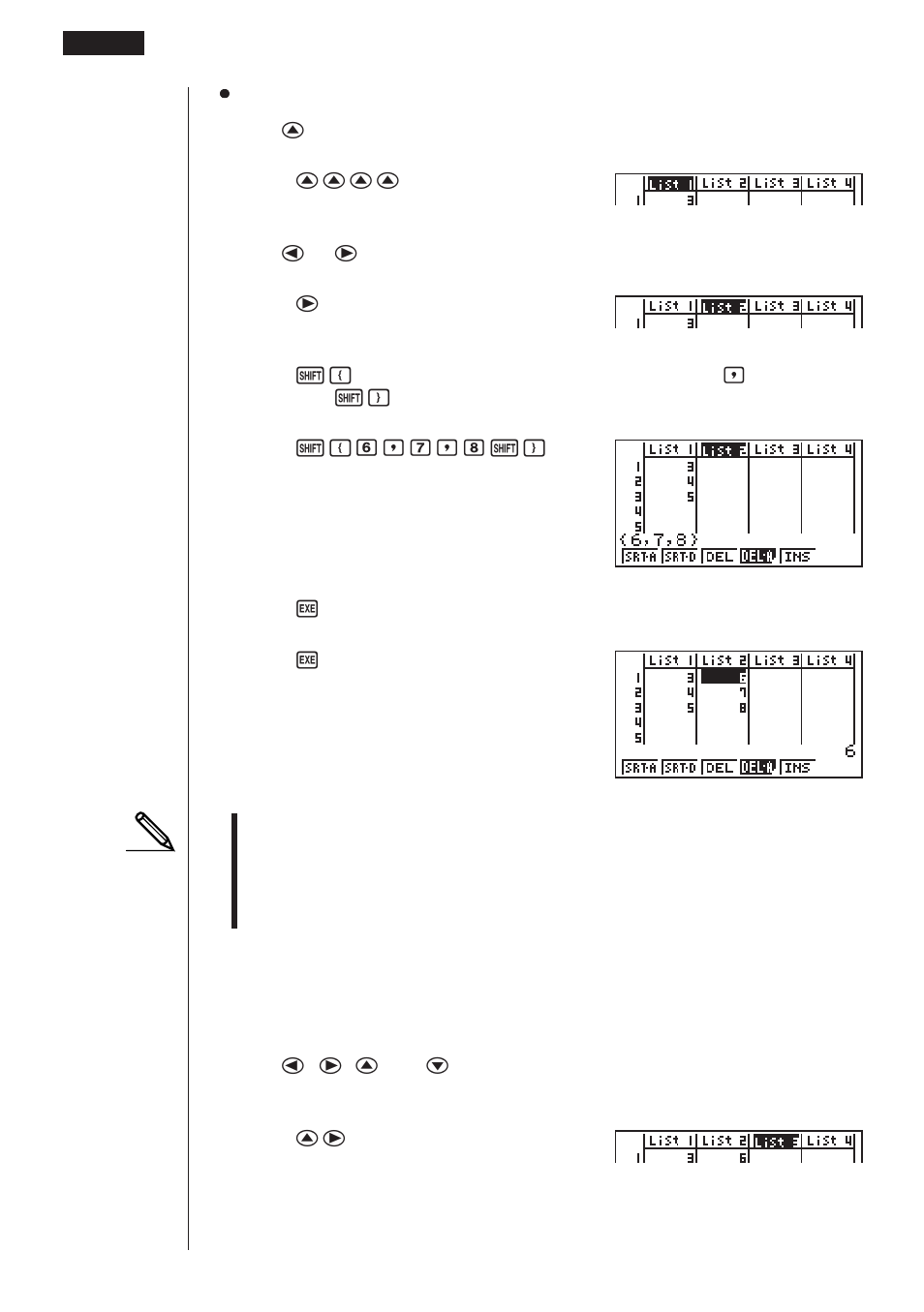 Casio fx-9750G List Function User Manual | Page 4 / 20