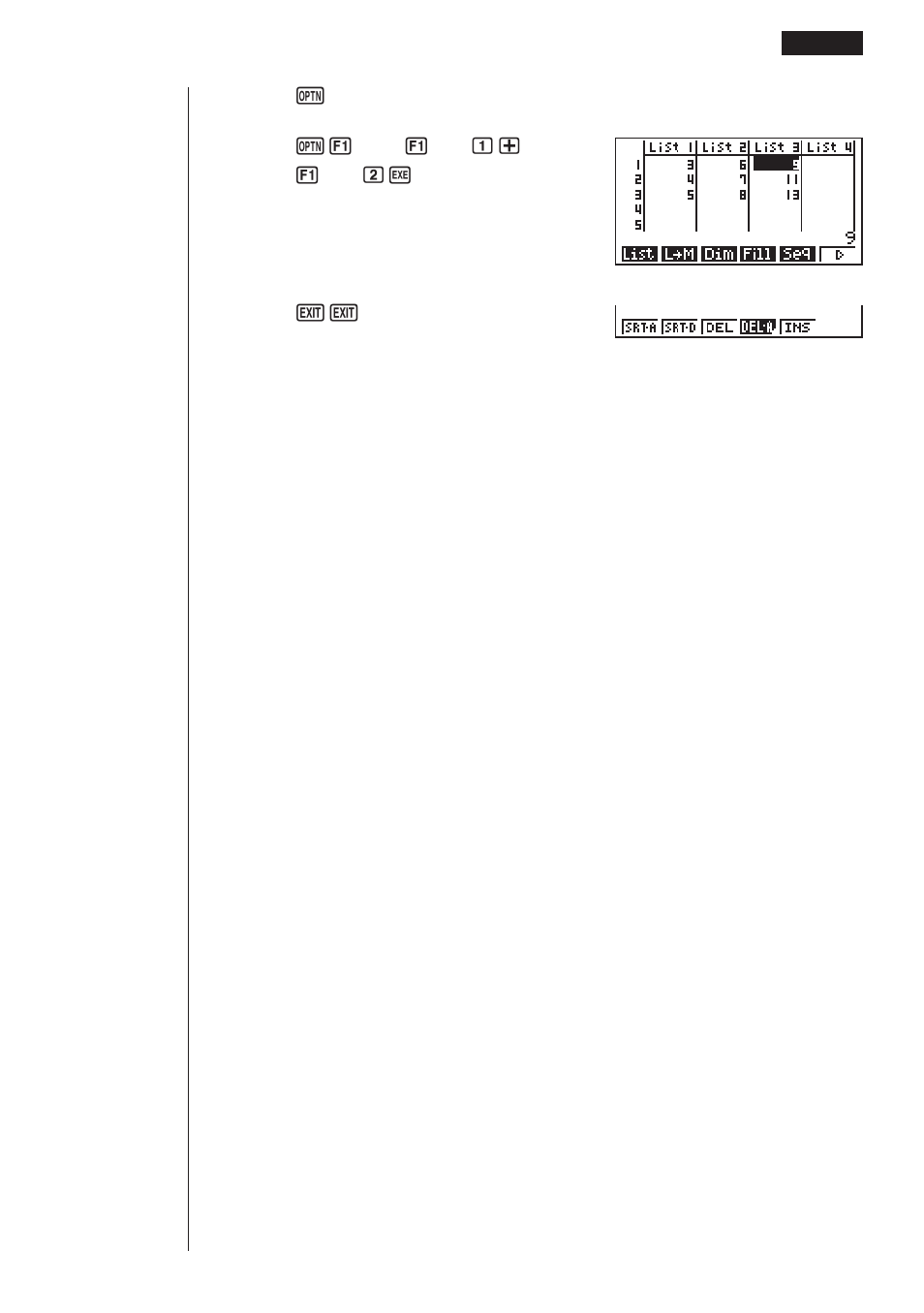 Casio fx-9750G List Function User Manual | Page 5 / 20