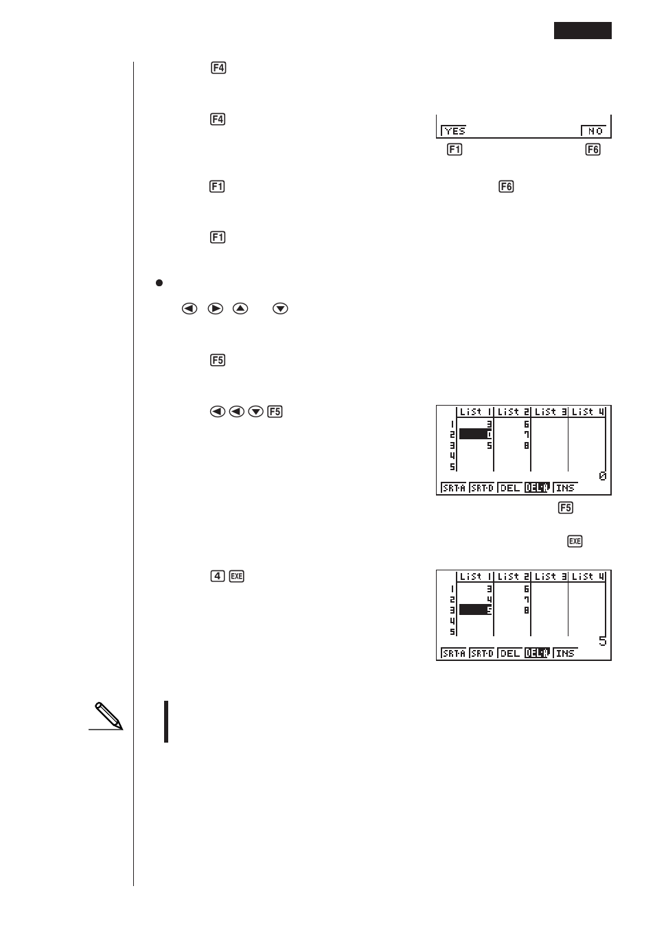 Casio fx-9750G List Function User Manual | Page 7 / 20