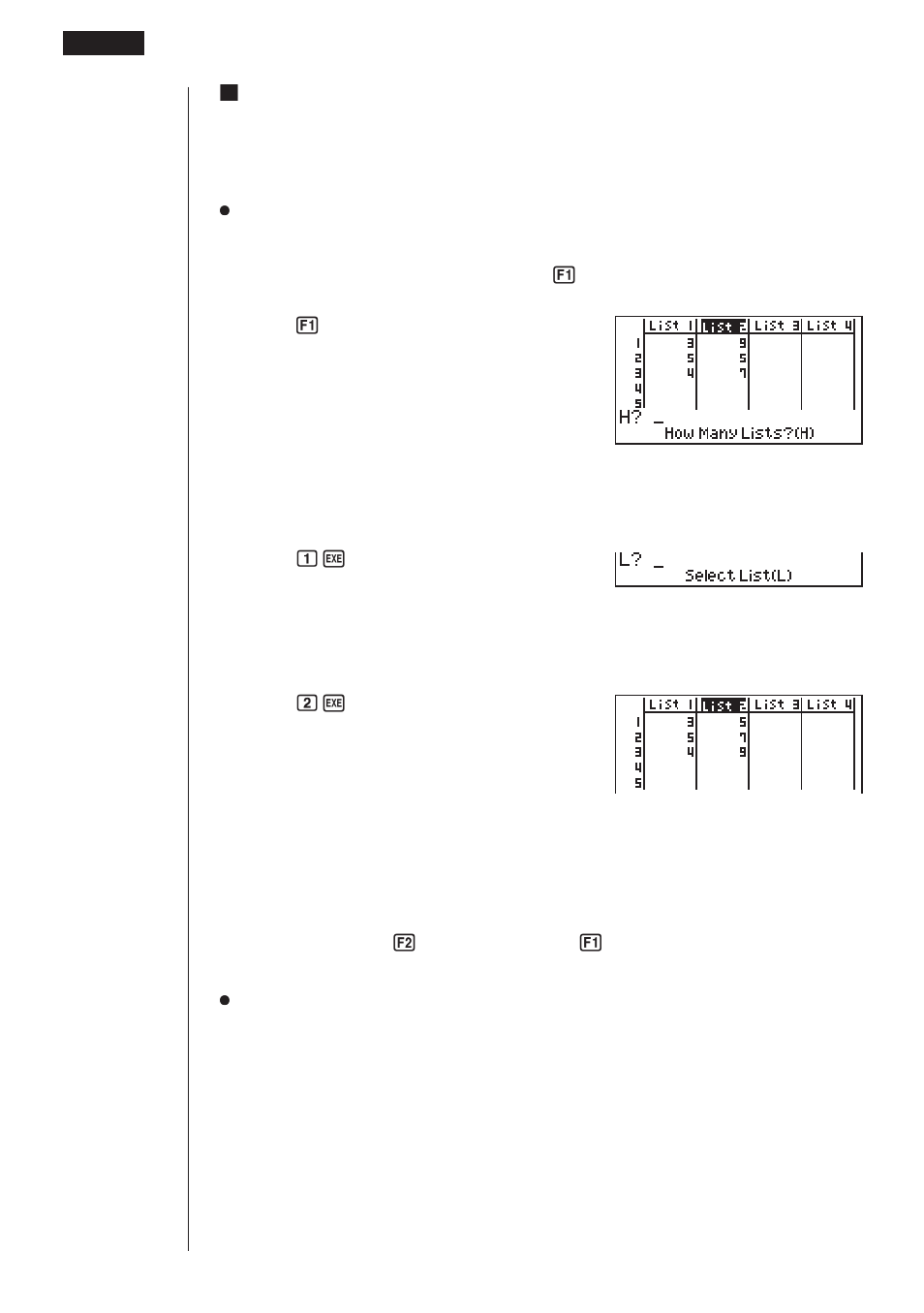 Casio fx-9750G List Function User Manual | Page 8 / 20