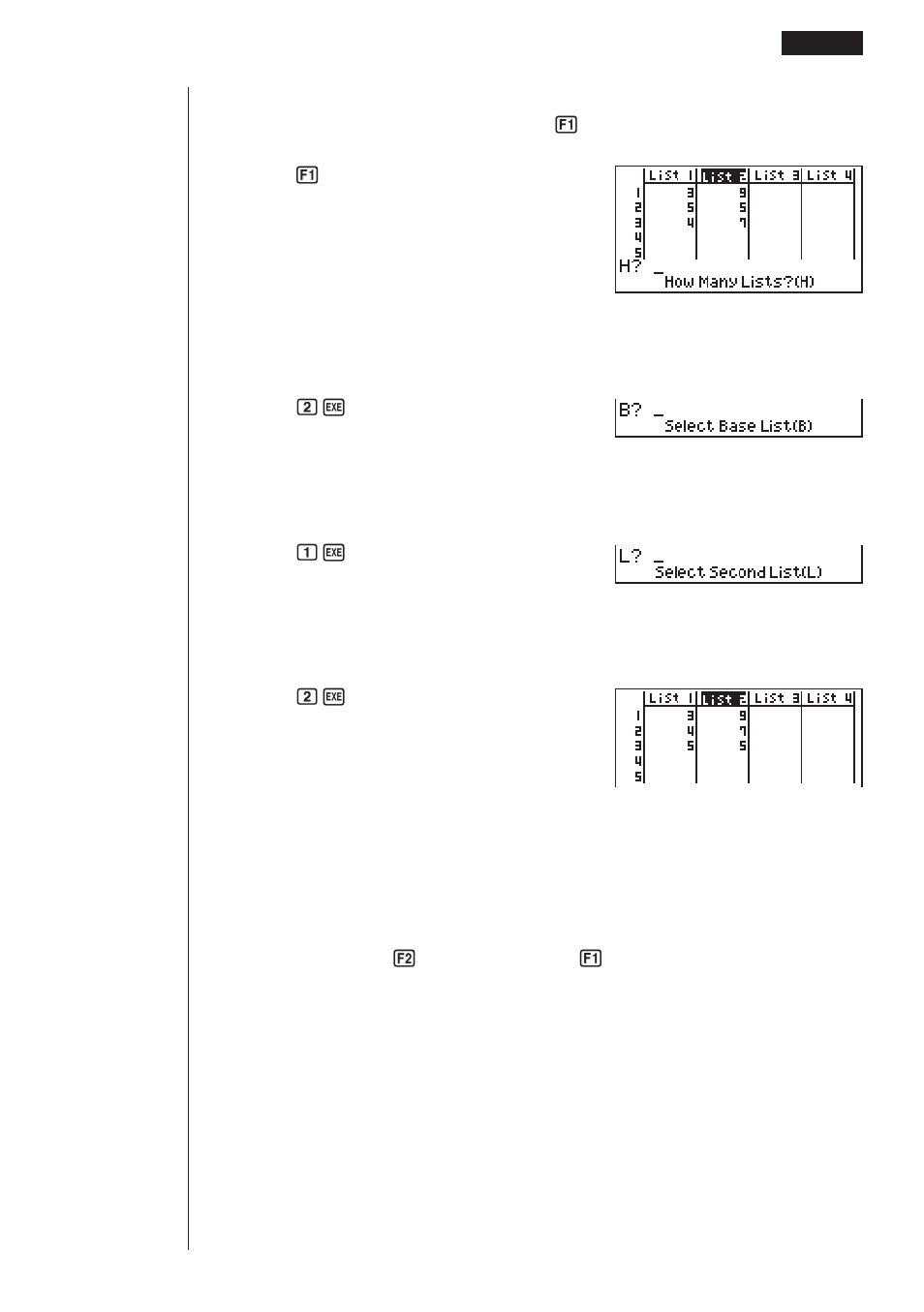 Casio fx-9750G List Function User Manual | Page 9 / 20