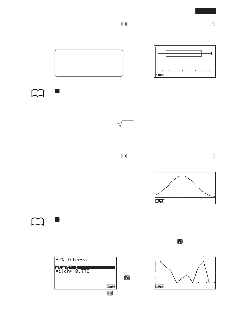 Knormal distribution curve, Kline graph | Casio fx-9750G Statistical Graphs and Calculations User Manual | Page 13 / 29