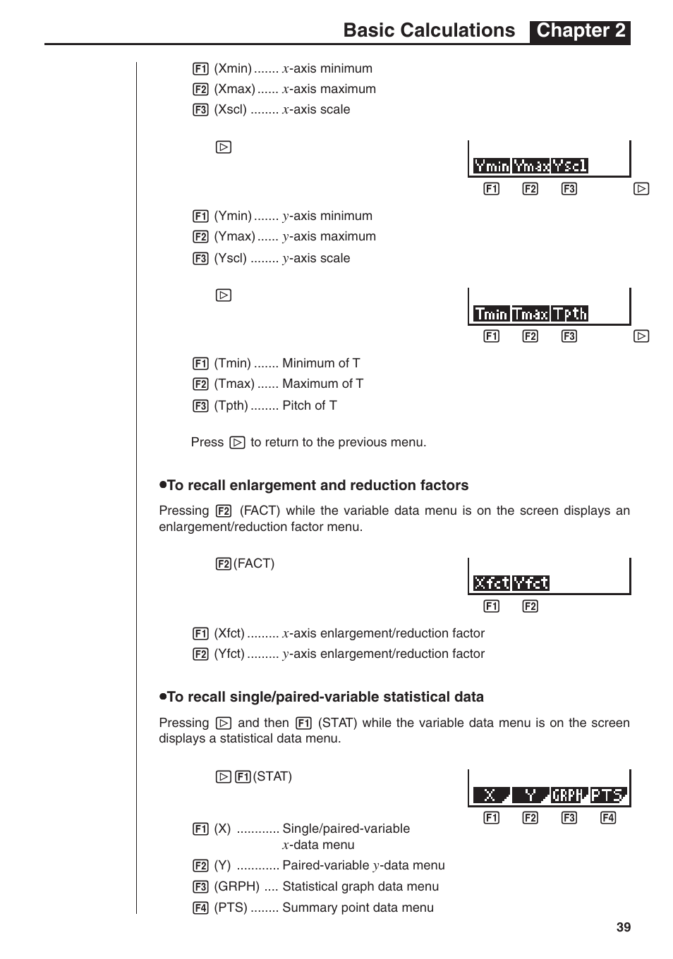 Basic calculations chapter 2 | Casio fx-7400G PLUS Basic Operation User Manual | Page 27 / 30