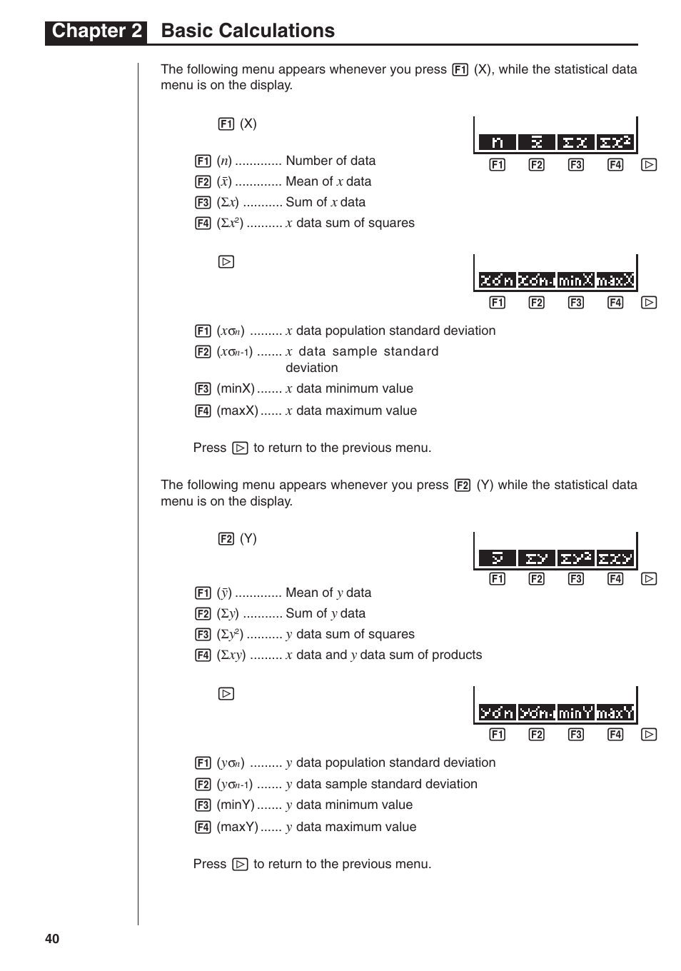 Chapter 2 basic calculations | Casio fx-7400G PLUS Basic Operation User Manual | Page 28 / 30