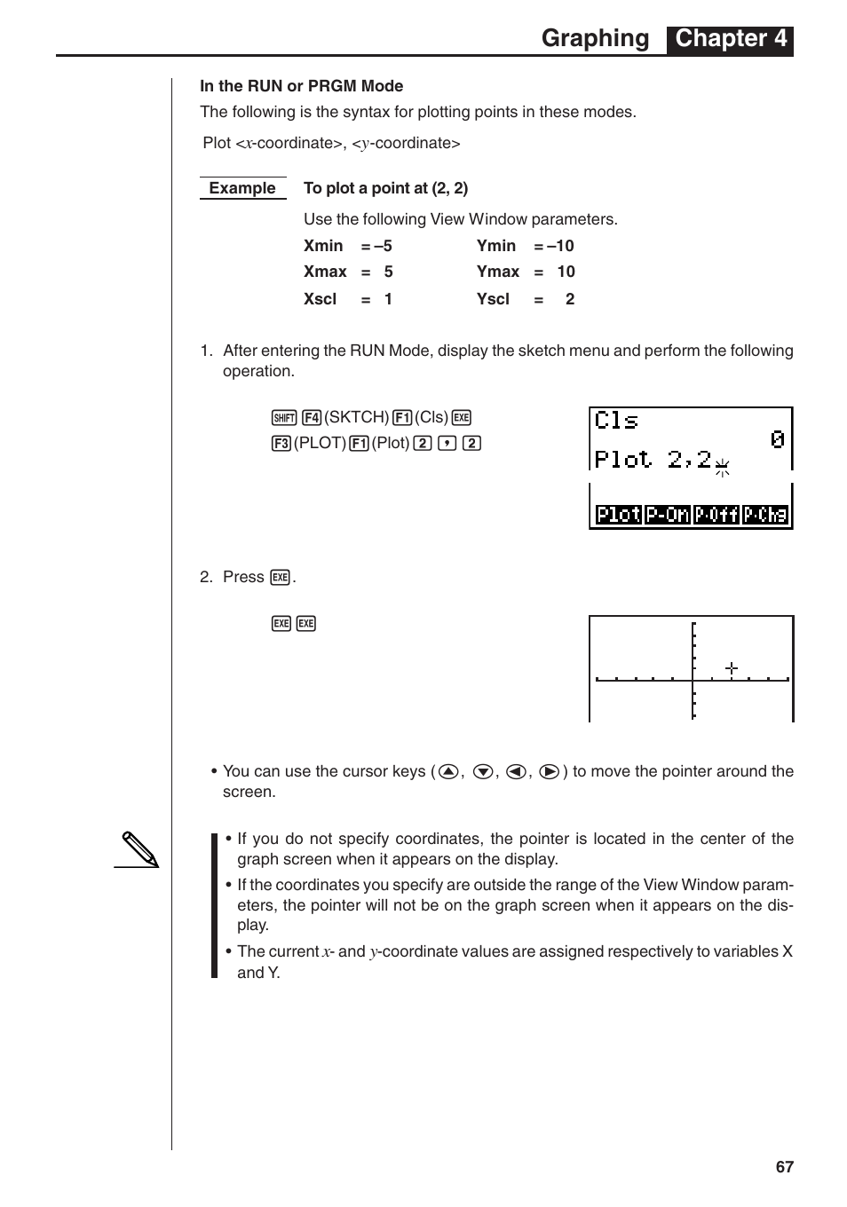 Graphing chapter 4 | Casio fx-7400G PLUS Graphing User Manual | Page 21 / 26