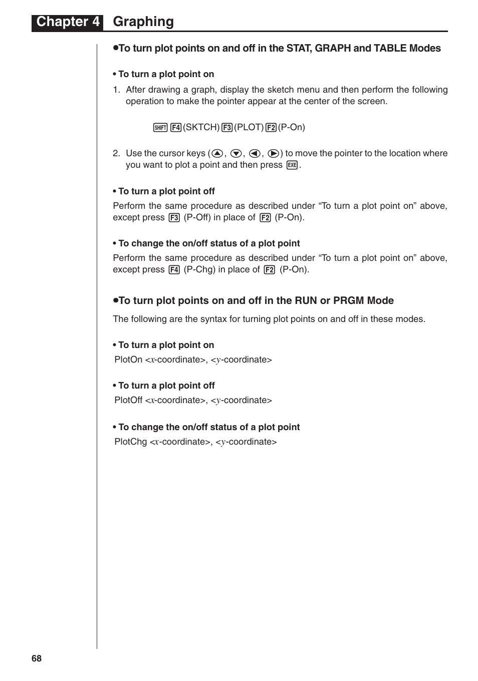 Chapter 4 graphing | Casio fx-7400G PLUS Graphing User Manual | Page 22 / 26
