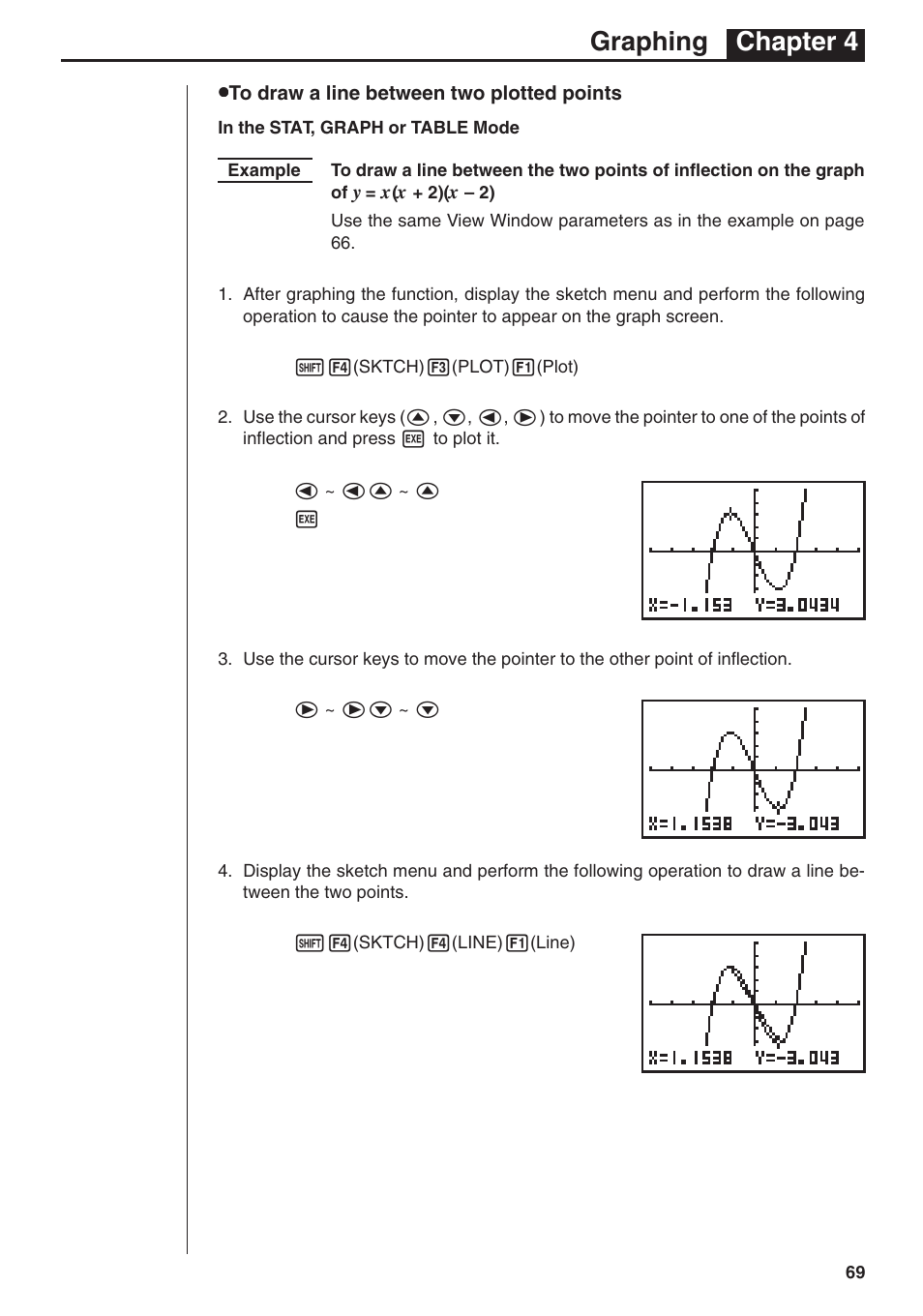 Graphing chapter 4 | Casio fx-7400G PLUS Graphing User Manual | Page 23 / 26