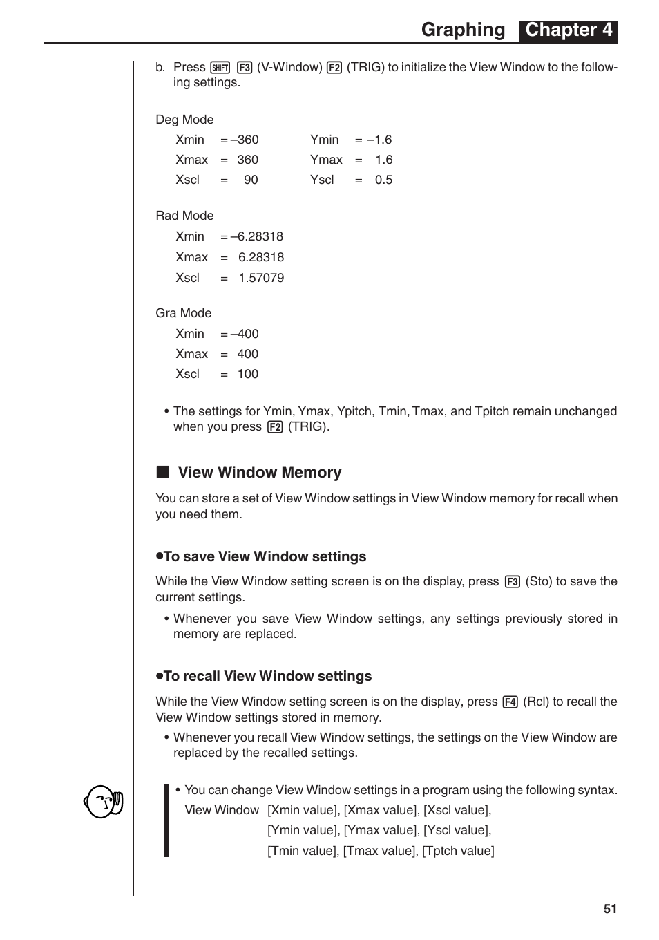 Graphing chapter 4 | Casio fx-7400G PLUS Graphing User Manual | Page 5 / 26