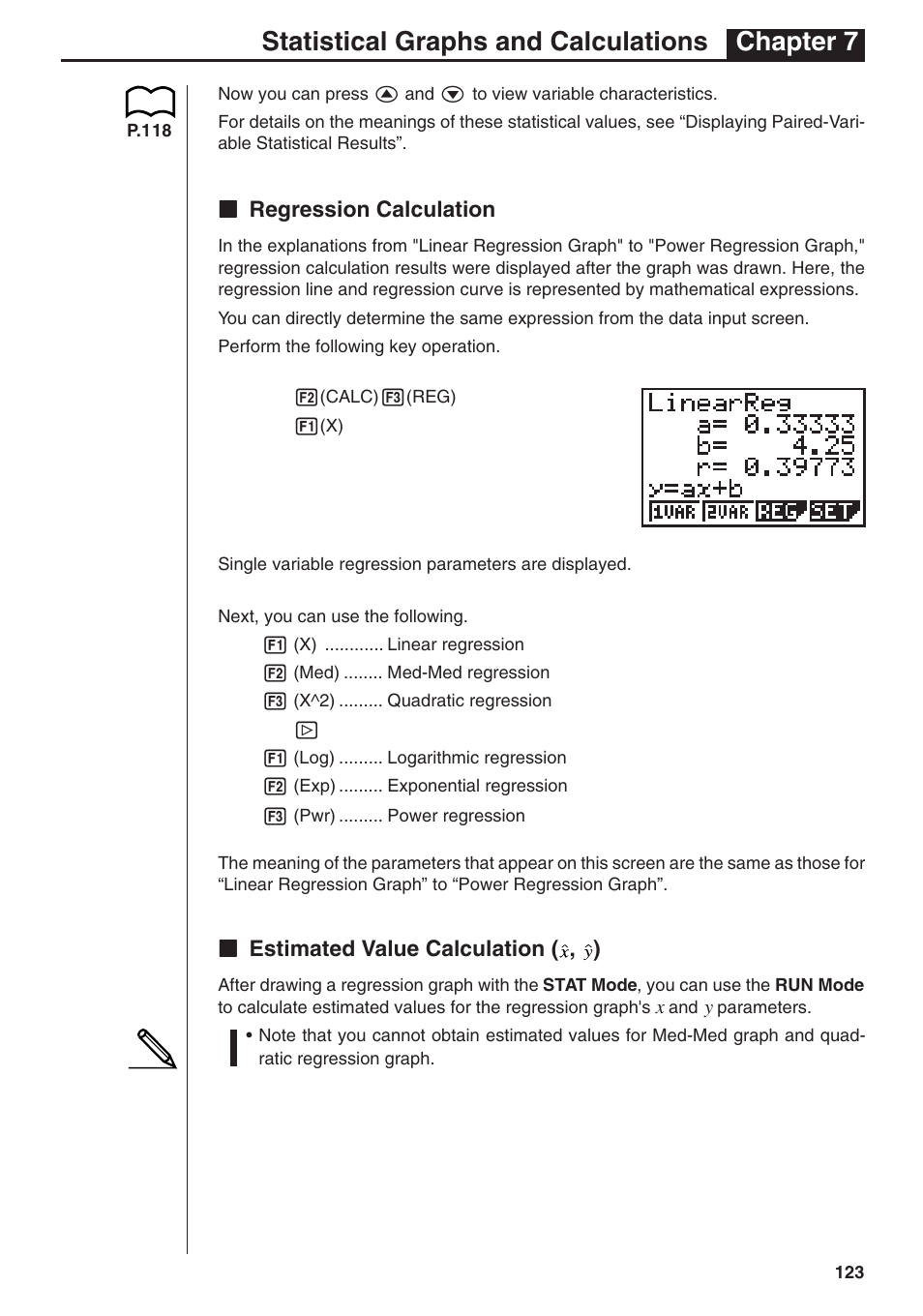 Statistical graphs and calculations chapter 7 | Casio fx-7400G PLUS Statistical Graphs and Calculations User Manual | Page 29 / 30